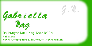 gabriella mag business card